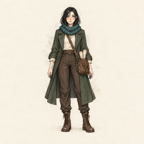 Juniper Vale drawn in sketch style