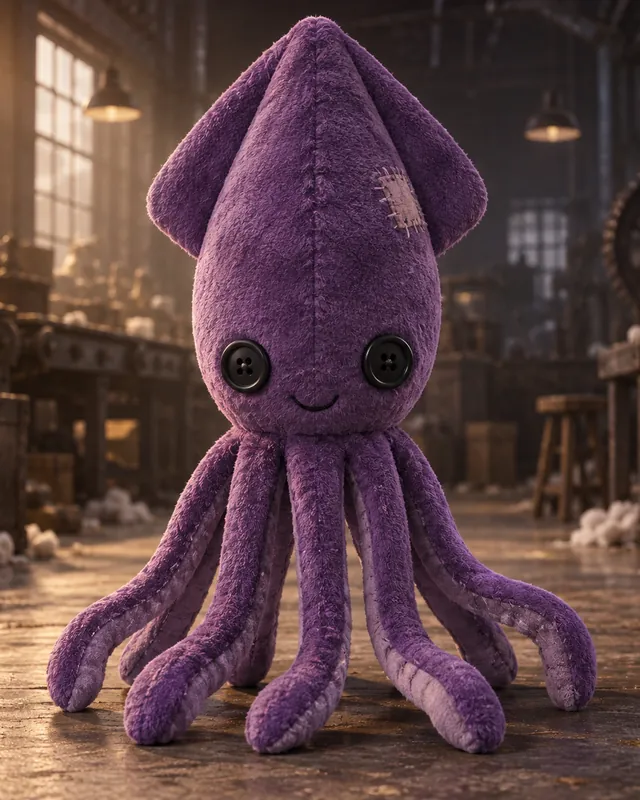 Snuggle Squid, an original Poppy Playtime character